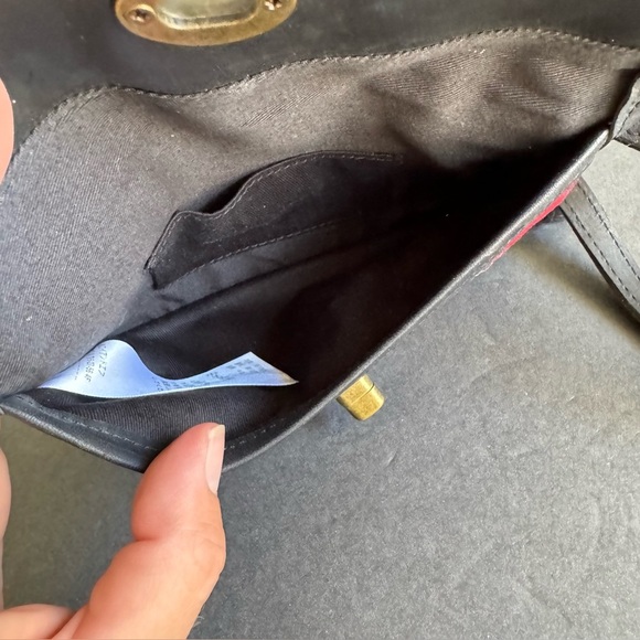 Pendleton Wool Crossbody Bag Plaid Wool Black Leather Convertible Purse Wristlet - Picture 8 of 9